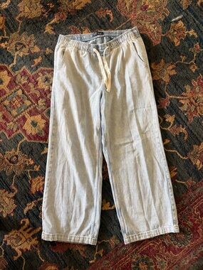 GAP Light Blue High-Rise Wide Leg Jeans size Large